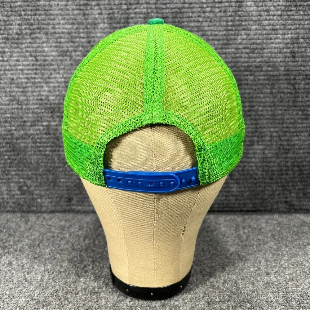 Prana‎ Hat Cap Womens Snap Back Mesh Trucker Green Geometric OSFM Outdoor